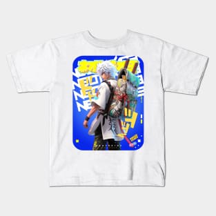 PROUD OTAKU 🔵🟡 SHONEN HERO´S - SAMURAI CEO OF YOROZUYA 🟡🔵 WEEKLY JUMP ANIME DESIGN Kids T-Shirt